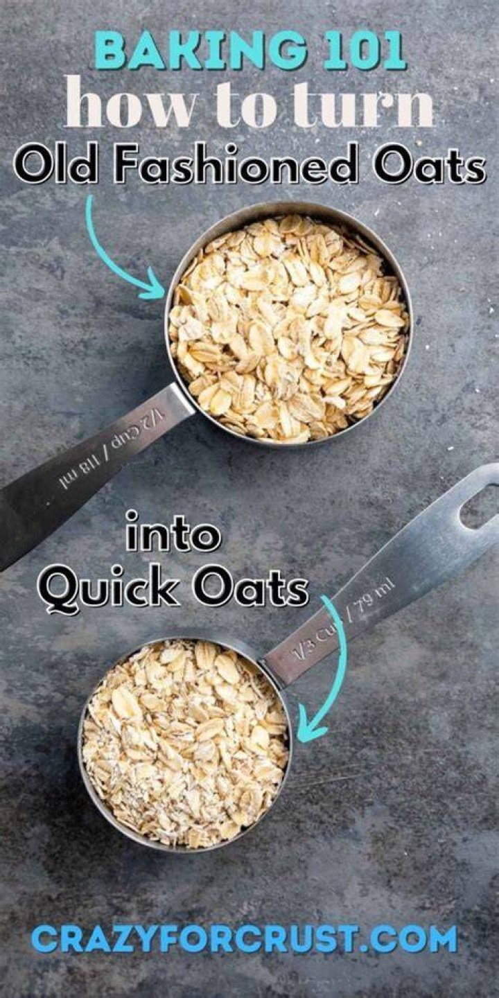 Can I substitute quick oats for old fashioned oats in apple crisp?