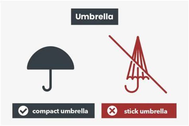 Can I take an umbrella in hand luggage?