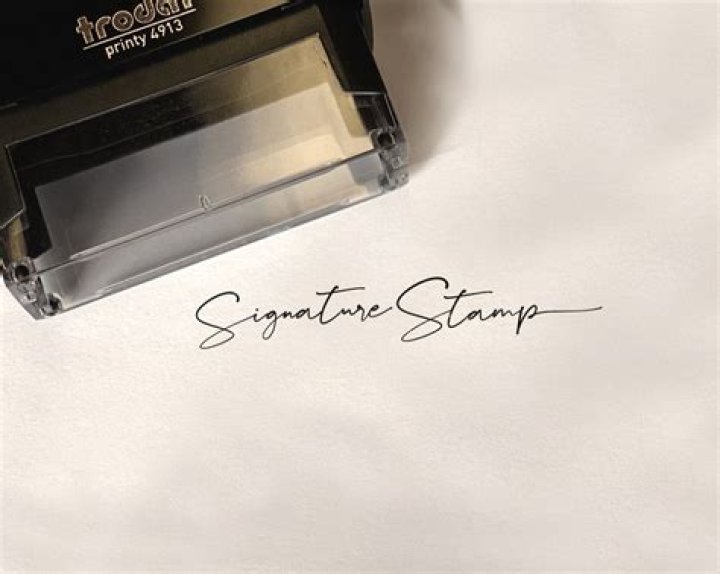 Can you get a signature stamp for checks?