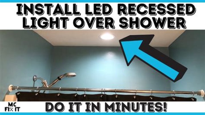 Can you put a light over a shower?