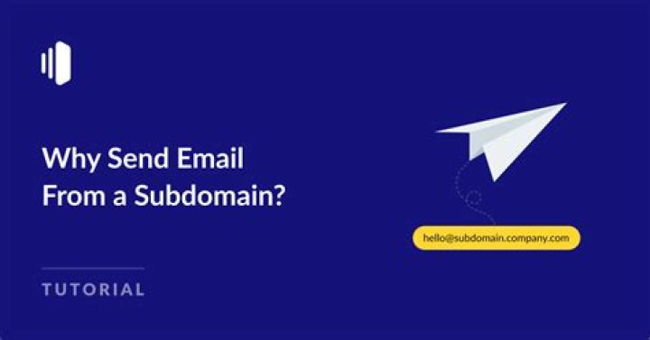 Can you send emails from a subdomain?