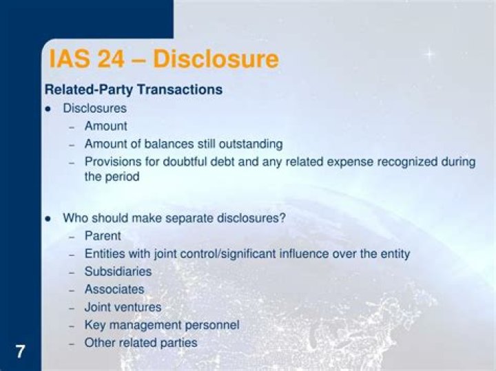 Do you have to disclose related party transactions?