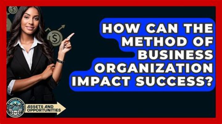 How can the method of business organization impact success?