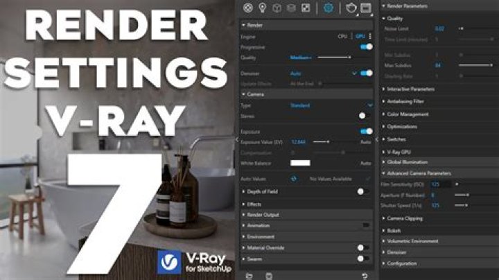 How do I change the Render settings in V-Ray?