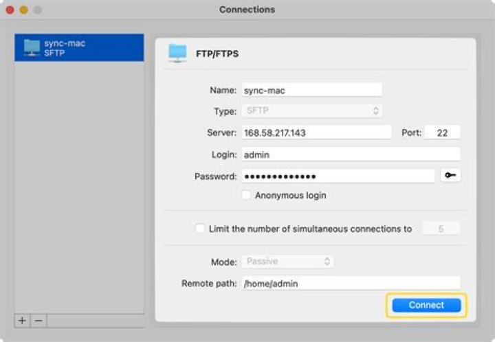 How do I download an FTP file on a Mac?