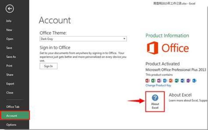 How do I find Office version in registry?