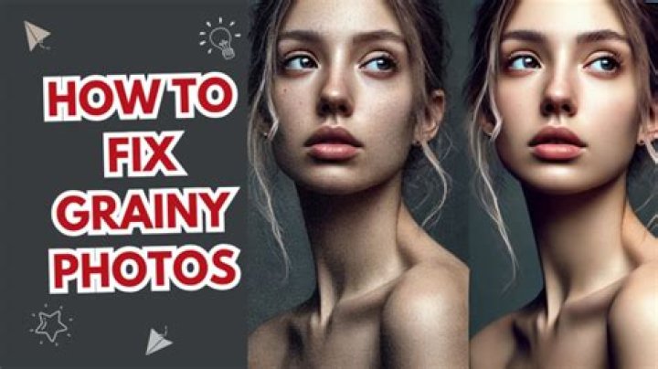 How do I fix grainy photos on my iPhone?
