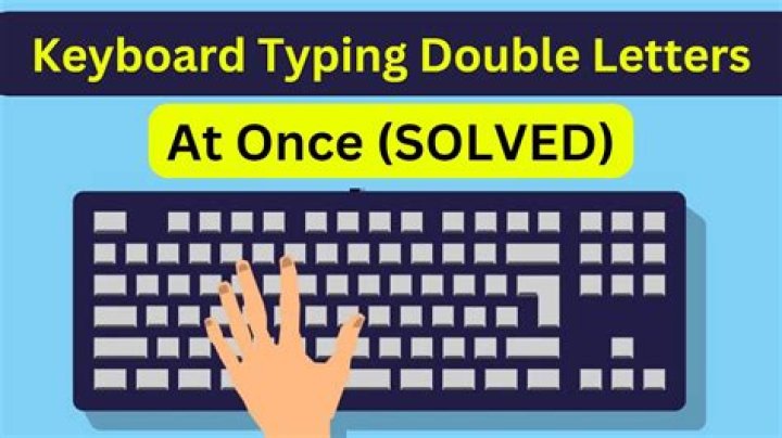 How do I fix my double letter typing?