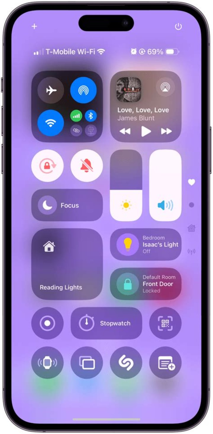 How do I get the music icon back on my iPhone screen?