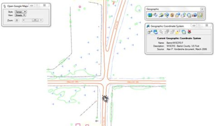 How do I import GIS into MicroStation?