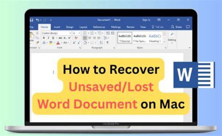 How do I recover an unsaved Word document Mac 2011?