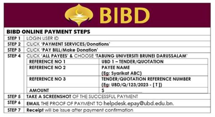 How do I register for Bibd online?