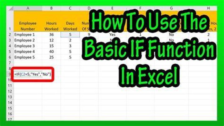 How do I use the IF function in Excel?