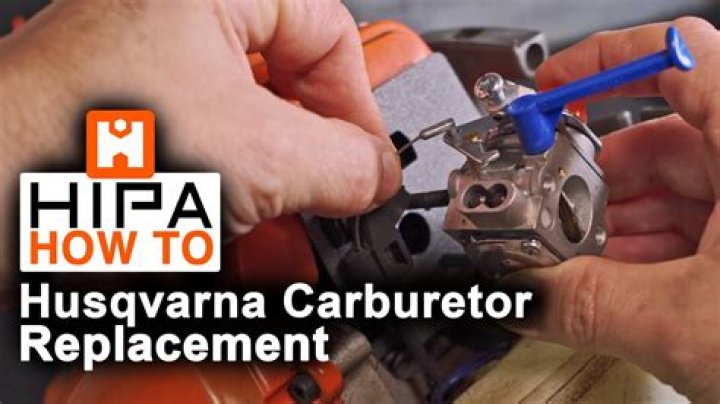 How do you change a carburetor on a string trimmer?