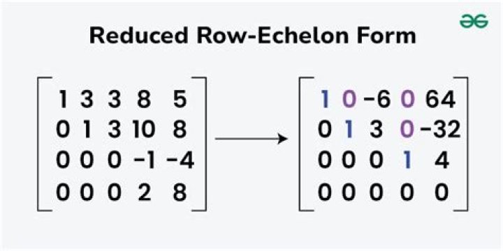 How do you solve reduced row echelon matrix?