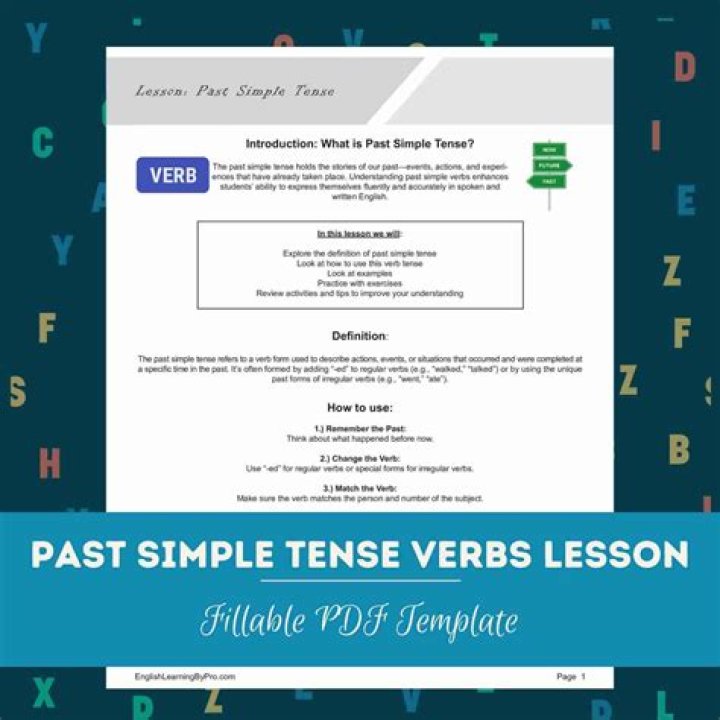 How do you teach past tense verbs ESL?