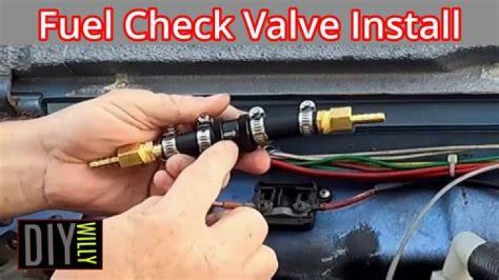 How does a fuel check valve work?