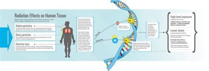 How does nuclear energy damage living tissue?