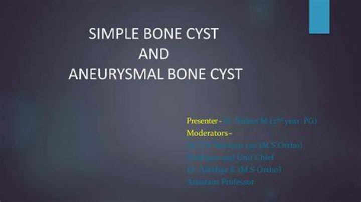 How is a simple bone cyst treated?