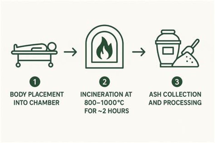 How long after a cremation service is the body cremated?