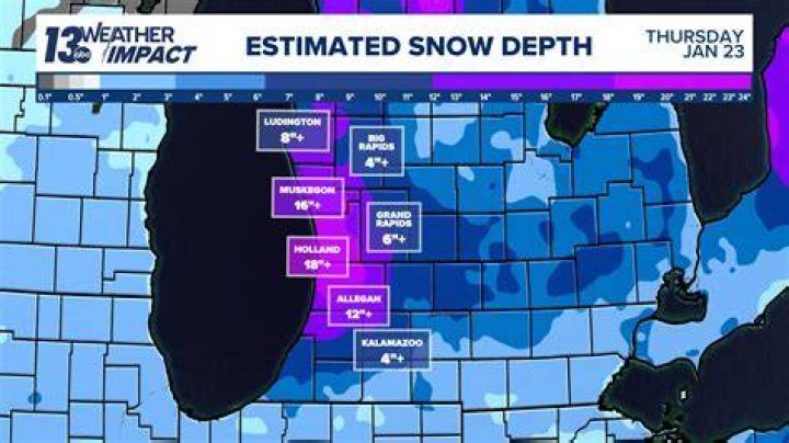 How many inches of snow did Aurora Colorado get?