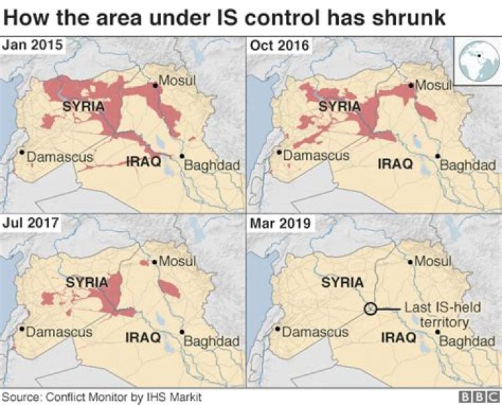 How much territory does ISIS control now?