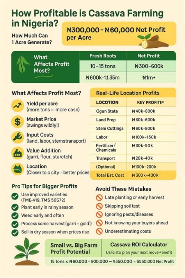How profitable is cassava farming?