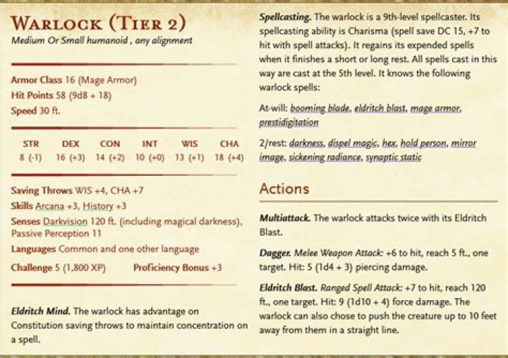 How to get warlock tier 5?