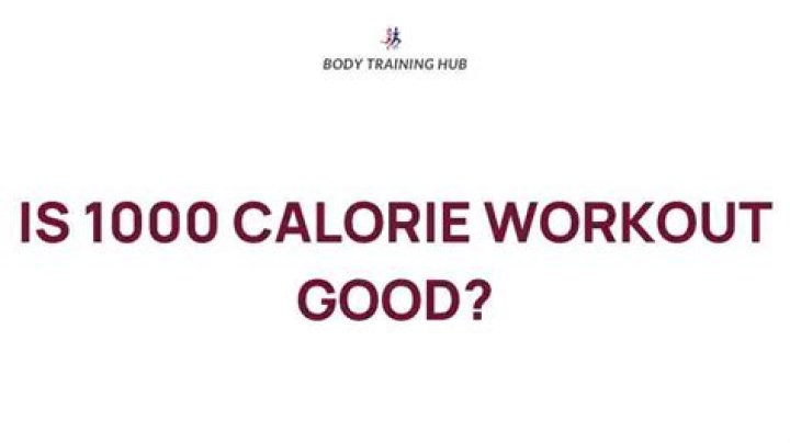 Is a 1000 calorie workout possible?