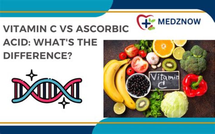 Is ascorbic acid and vitamin C the same thing?