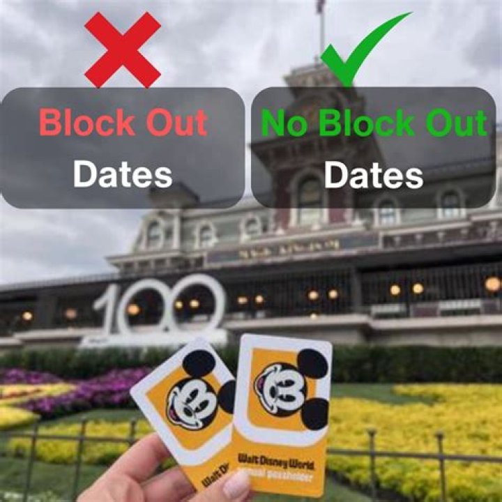 What are block-out dates Disney?