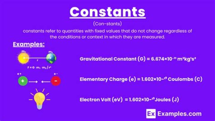 What are the 4 constants?