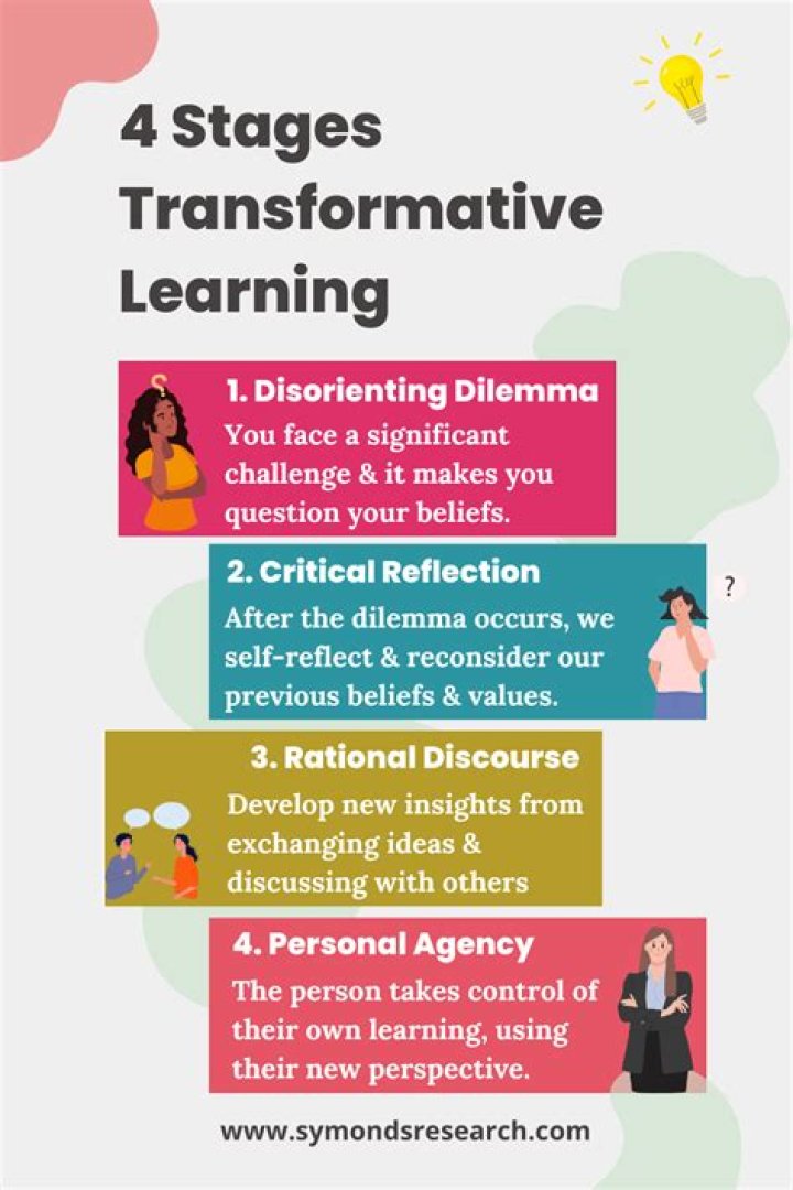 What are the 4 processes of transformative learning?