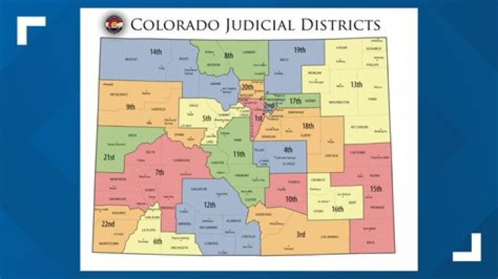 What are the judicial districts in Colorado?