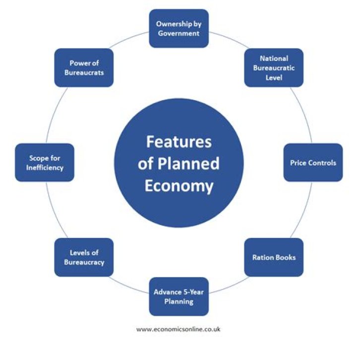 What are the main features of a centrally planned economic system?