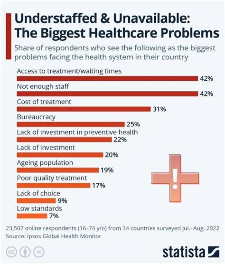 What are the major issues in healthcare?