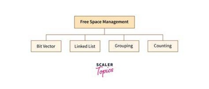 What are the various free space management methods of disk?