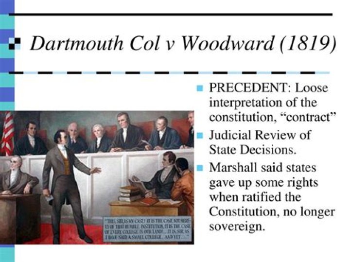 What did the Supreme Court rule in Dartmouth v Woodward?