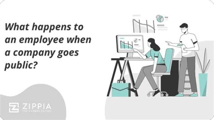 What do employees get when a company goes public?