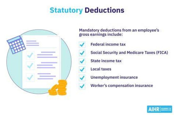 What do statutory deductions consist of?