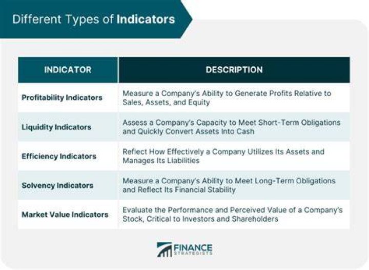 What do the indicators measure?
