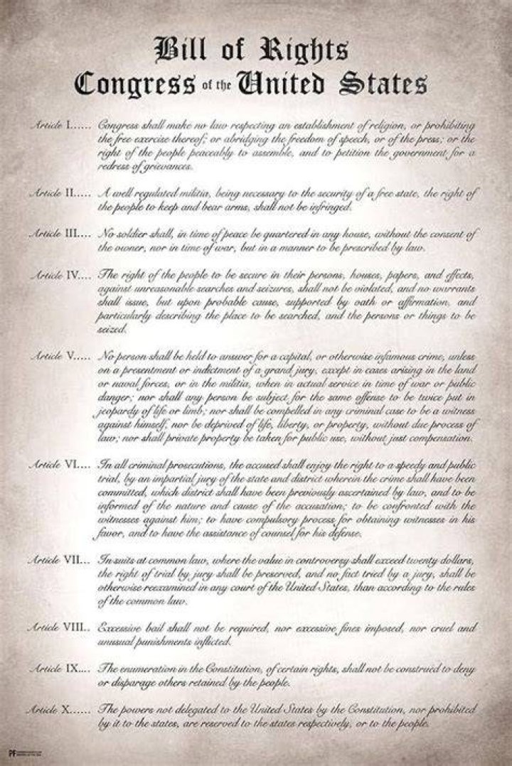 What document directly influenced the US Bill of Rights and the US Constitution?