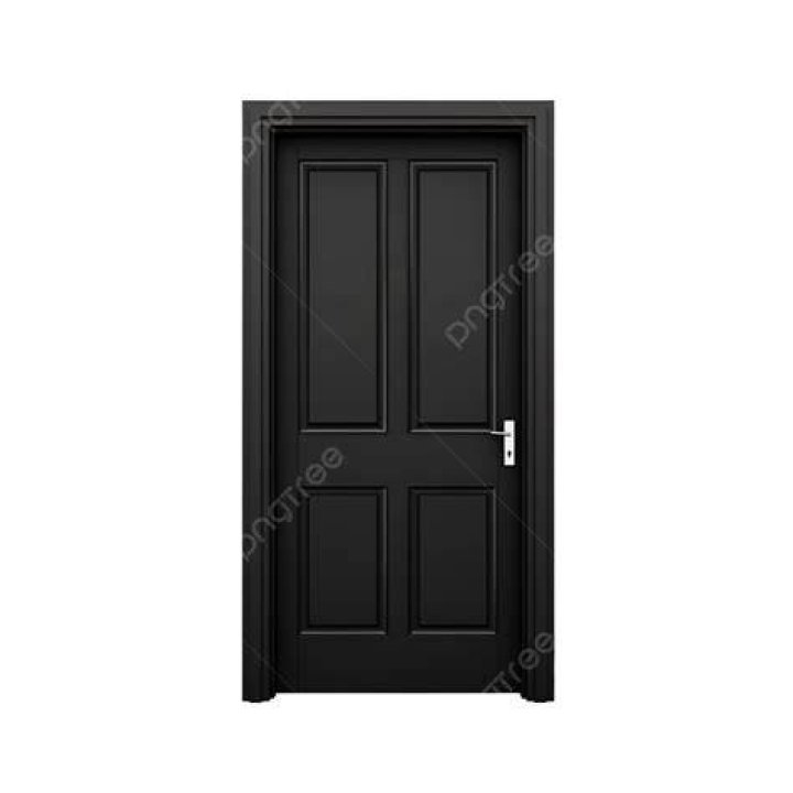 What does a black door symbolize?