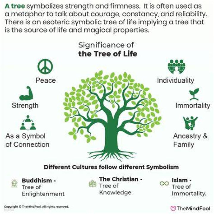 What does a tree symbolize spiritually?