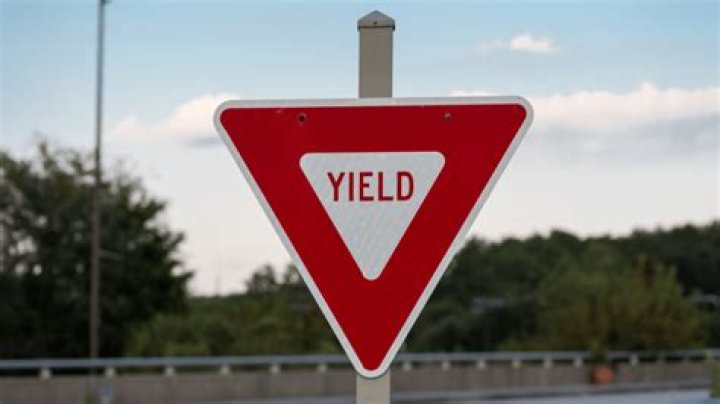 What does yield mean in traffic?