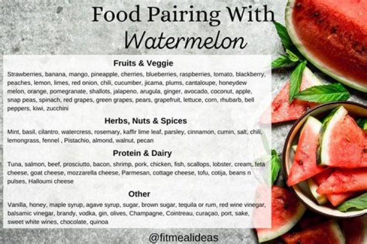What fruit goes well with melon?