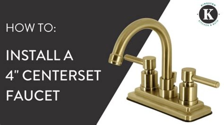 What is a 4 center faucet?