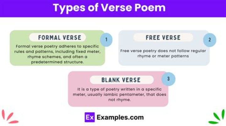 What is a verse example?