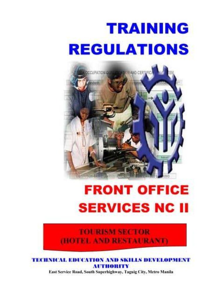 What is front office services NC II?