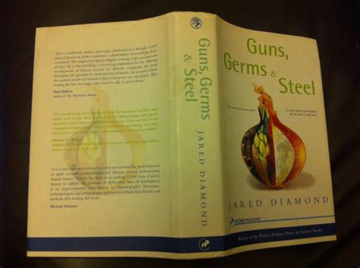What is Jared Diamond setting out to explain in Guns Germs and Steel?